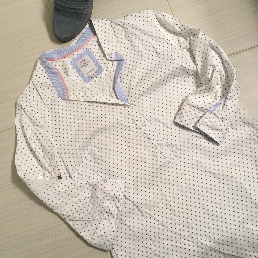 3/4 Button & Collared Blouse - Picture 3 of 8